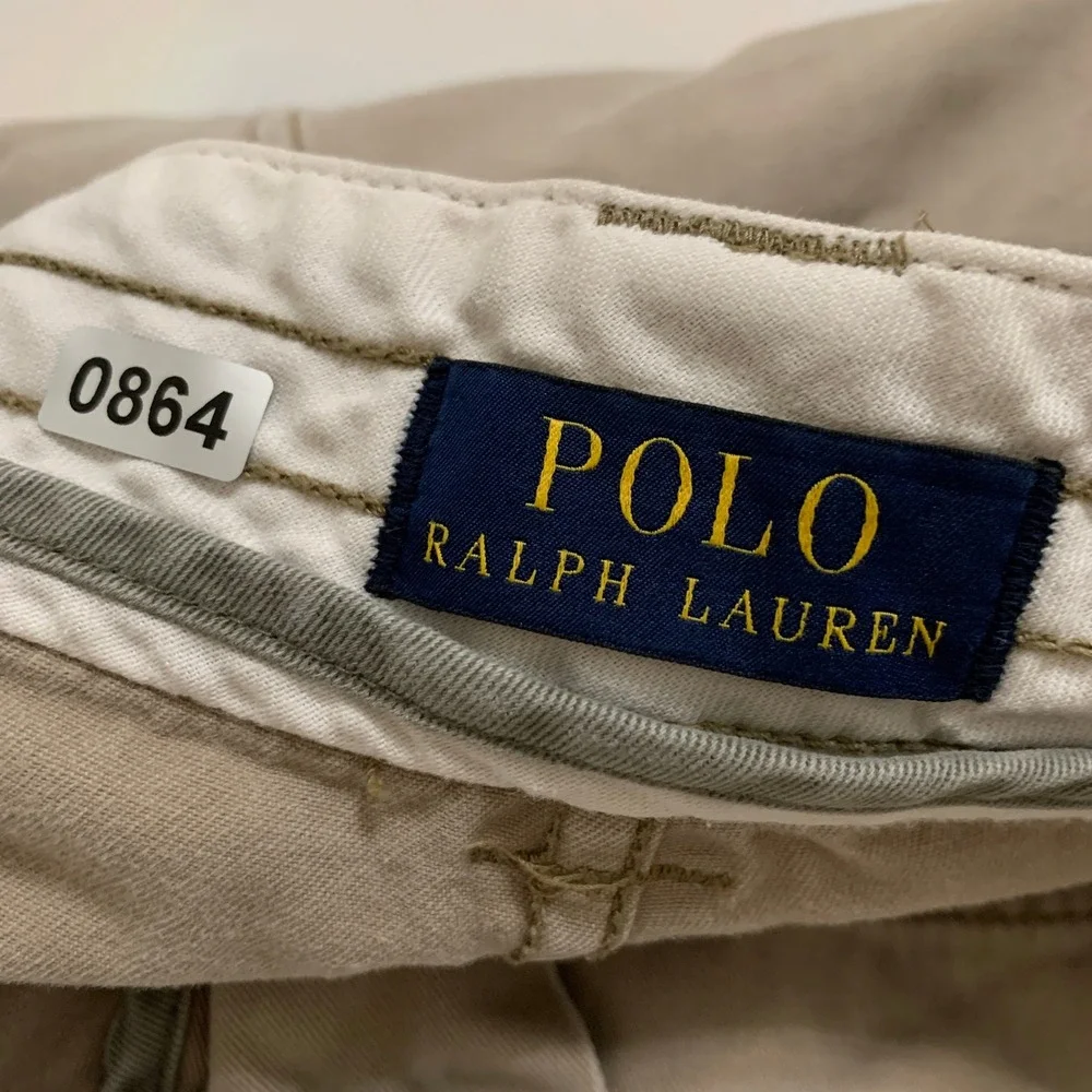 Polo Ralph Lauren Cargo Shorts Men's 38 Khaki Classic Rugged Cotton 10